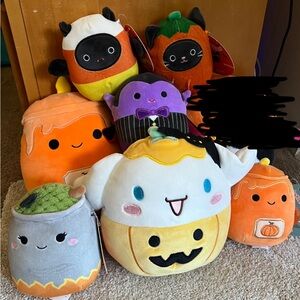 ☎️ Halloween Squishmallows Bundle 8” 5” Cinnamoroll bat vampire pumpkin decor